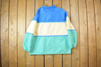 Vintage 1980s Weather Tamer Bright Striped Windbreaker