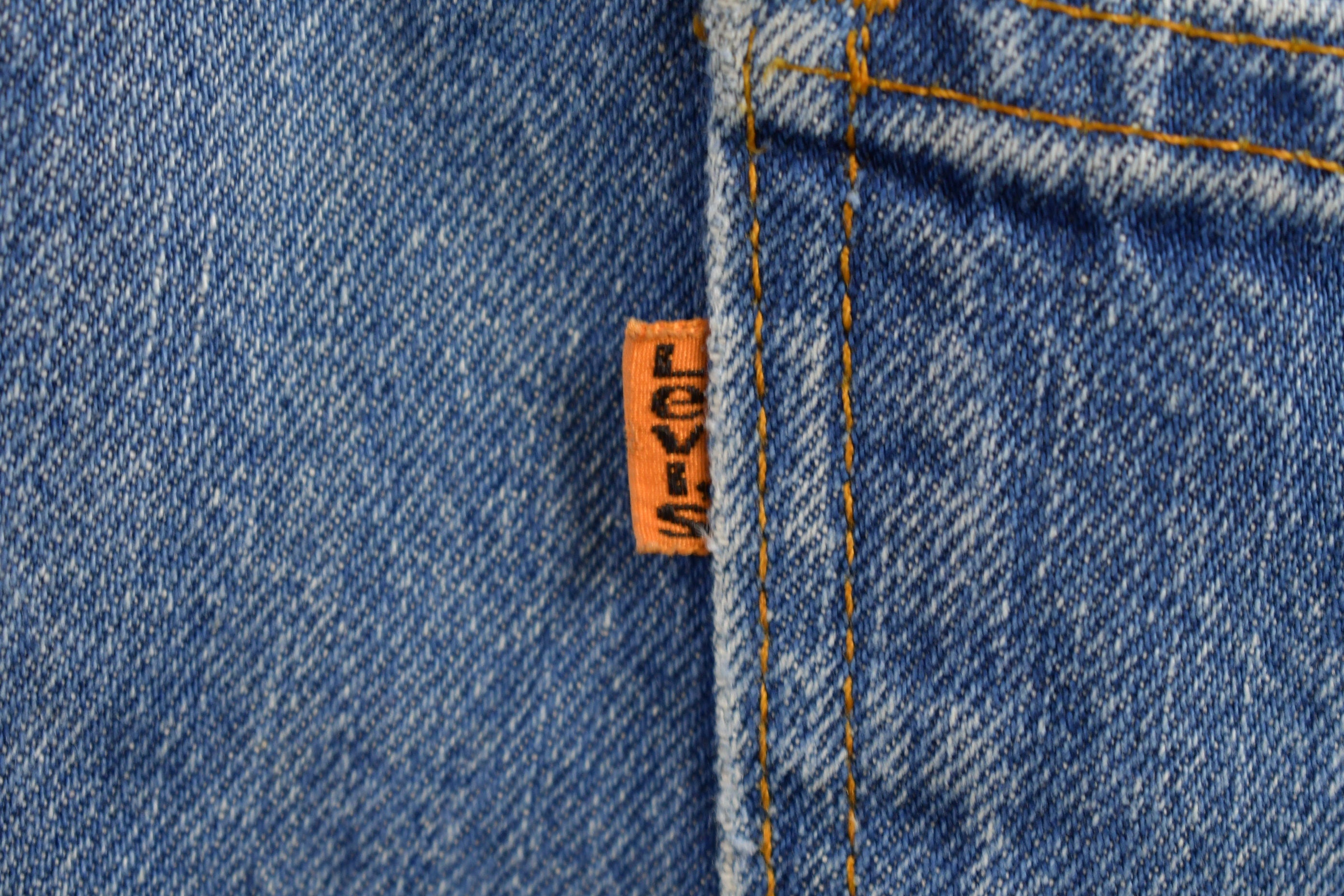 Vintage 1980s Levi's Orange Tab Jeans Size 36 x 27