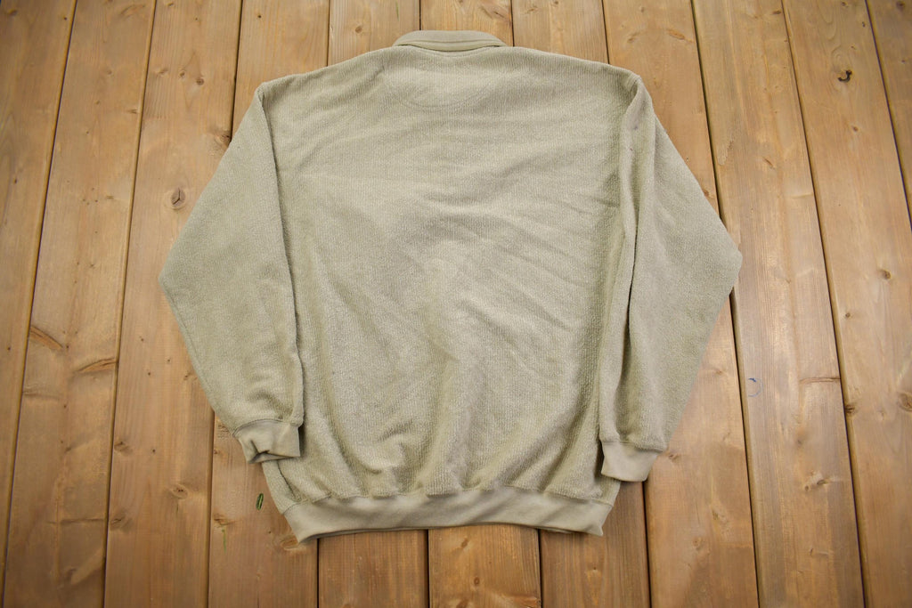 Vintage 1990s Safe Harbor Knitted Rugby Sweatshirt- Large