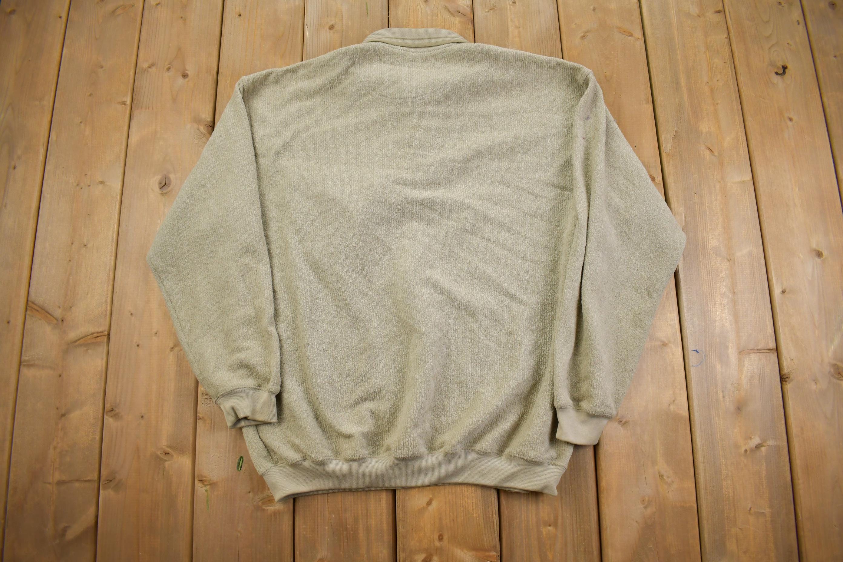 Vintage 1990s Safe Harbor Knitted Rugby Sweatshirt- Large