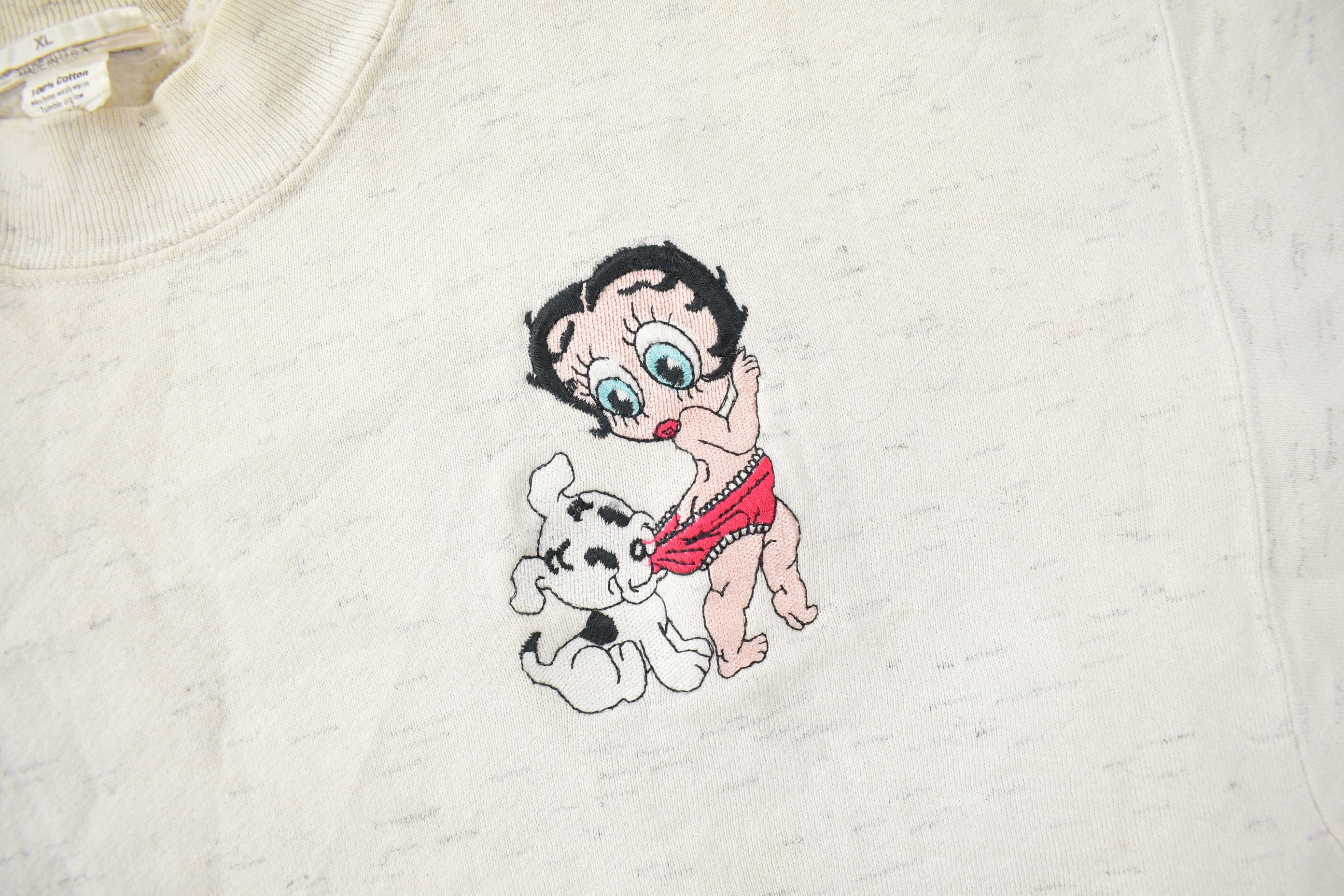 Vintage 1990s Betty Boop Embroidered Crewneck