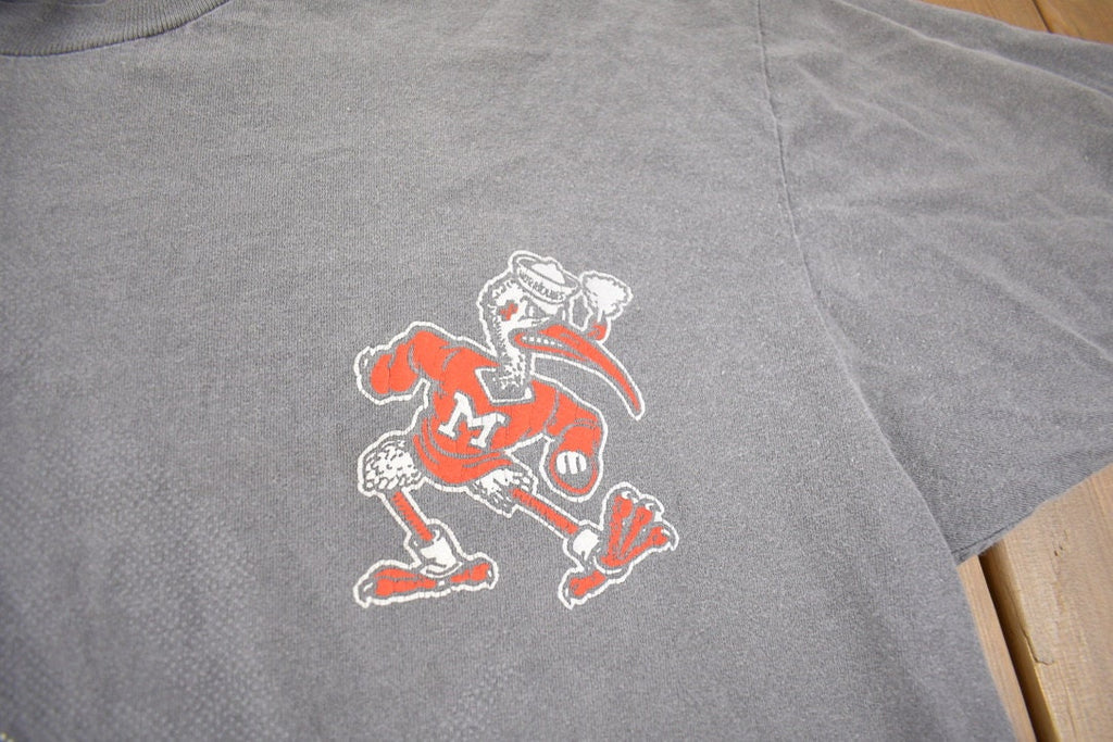 Vintage 1990s University Of Miami Hurricanes Collegiate Graphic T-Shirt Size XL