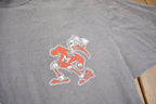 Vintage 1990s University Of Miami Hurricanes Collegiate Graphic T-Shirt Size XL