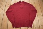 Vintage 1970s Lakers Football Knitted V-Neck Sweater