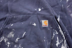 Vintage 1990s Carhartt Quarter Zip Up Hoodie Sweatshirt