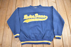 Vintage 1990s University Of Notre Dame Collegiate Starter Crewneck  Embroidered  NCAA Sweatshirt  Sportswear  Americana