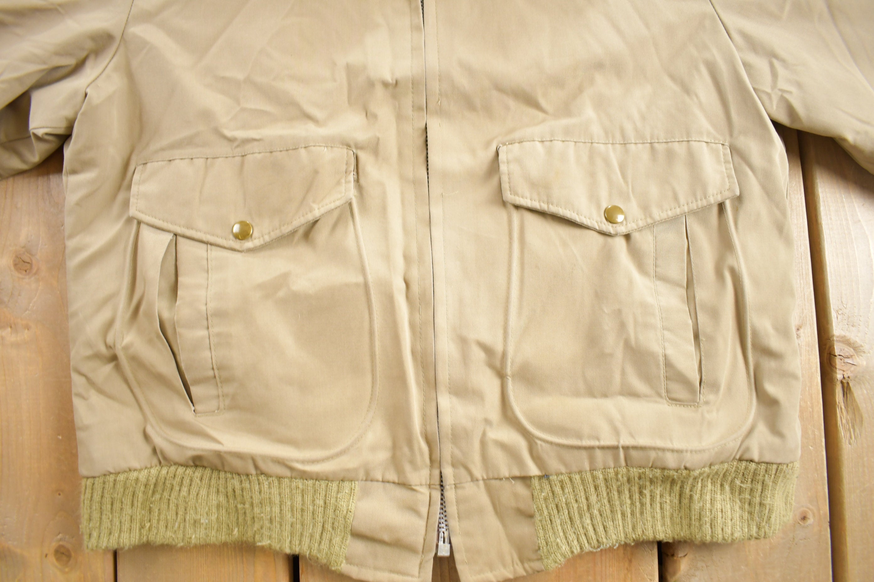Vintage 1980s JC Penney Quilted Bomber Jacket