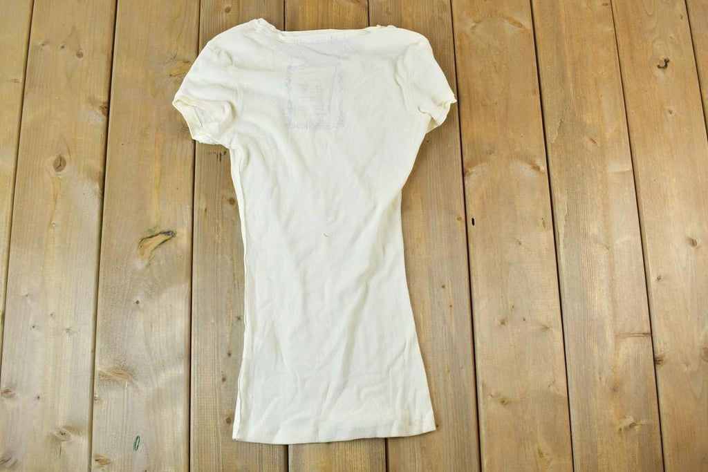 Women Vintage Deadstock Vigoss Y2K T-Shirt / Vigoss Grunge Skull Print / Contrast Stitch / Internet Famous Clothing / Over Dyed