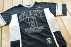 Vintage Y2K Shady LTD World Tour Velour Jersey T-Shirt Mens M / 00s Hip Hop T Shirt / 2000s Rap Tee / Eminem