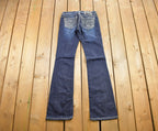 Vintage Y2K Miss Me Bedazzled Low Rise Jeans Size 26x34