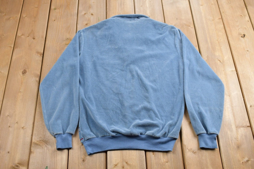 Vintage 1990s Sears Plaid Collared Sweatshirt