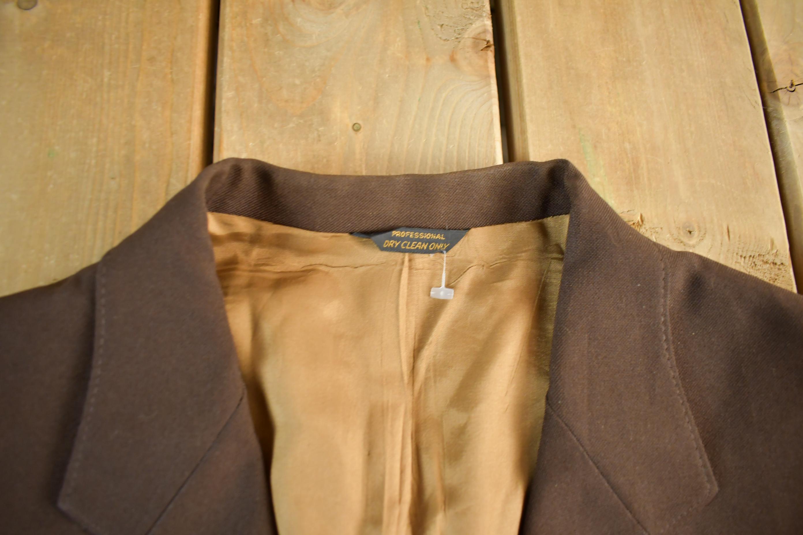 Vintage 1970s Levi's Action Suit Button Up Blazer Jacket Men's 40L