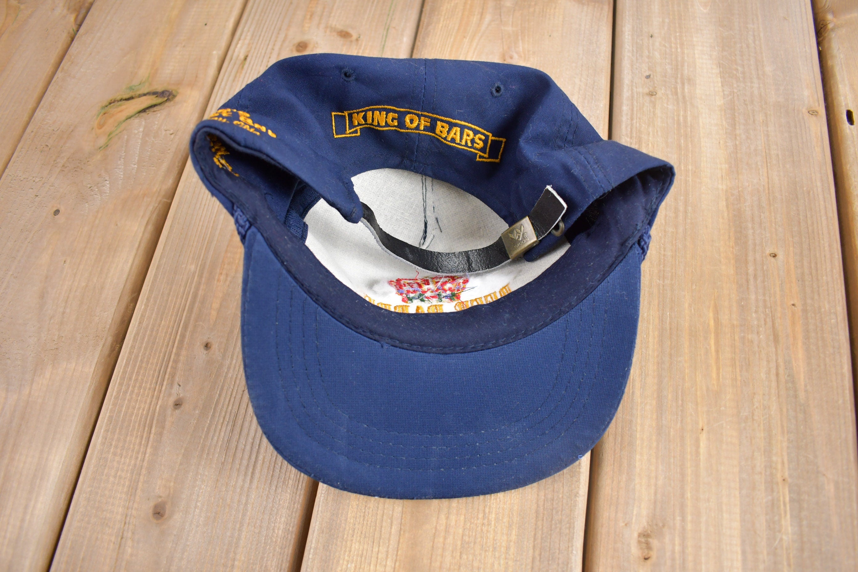 Vintage 1990s Beer Barrel Strap Back Hat