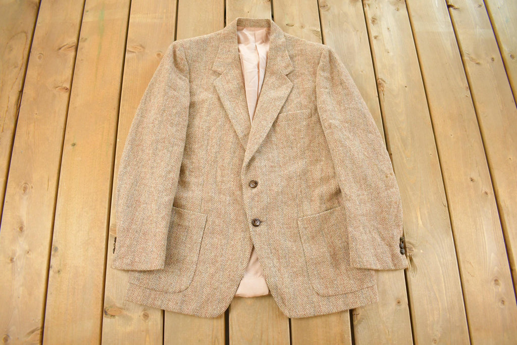 Vintage 1990s Designers Collection Wool Tweed Blazer Jacket Men's M