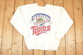 Vintage 1987 Minnesota Twins World Series MLB Crewneck Sweatshirt Men's L