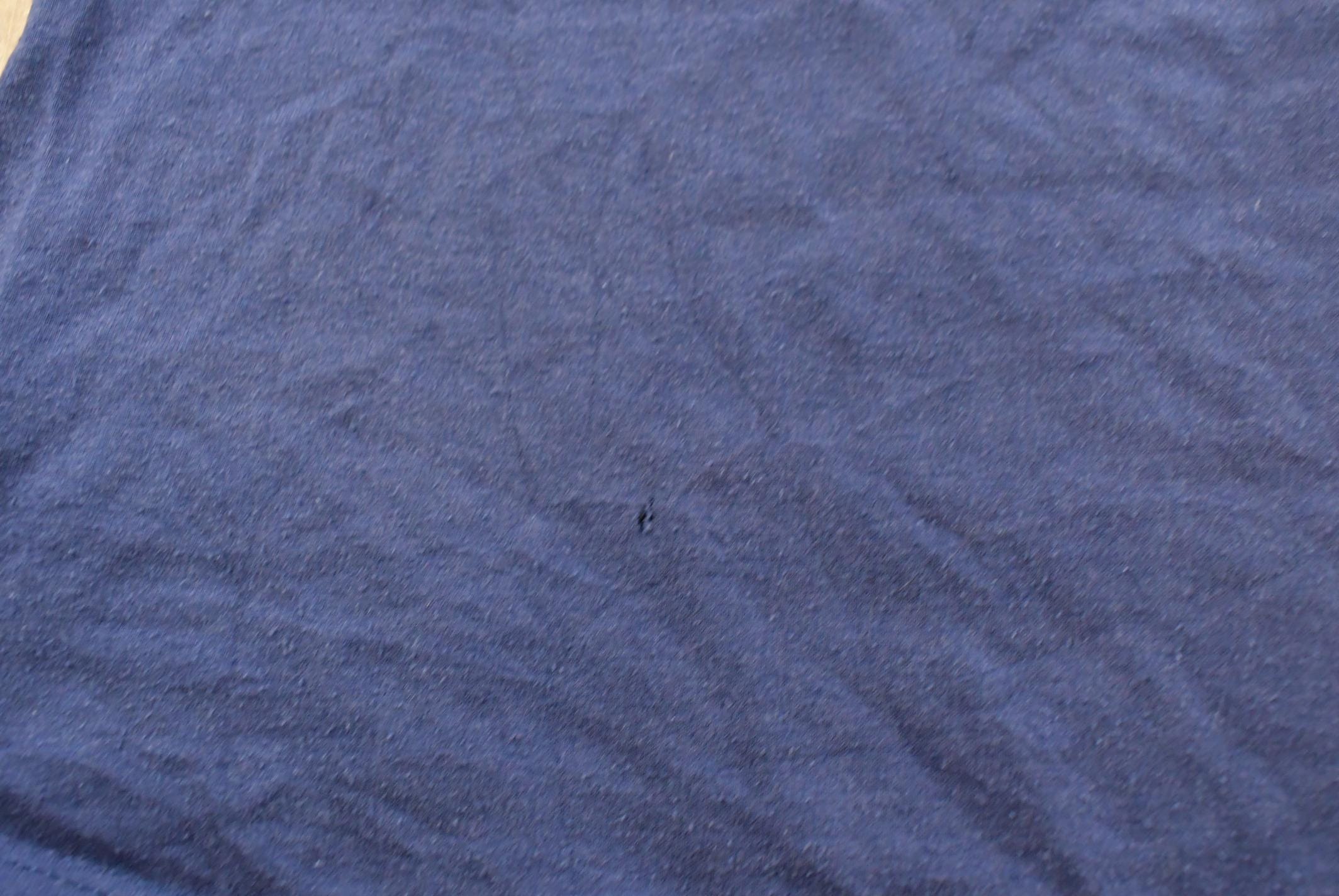 Vintage 1990s Jerzees Super T Blue Blank Pocket T-Shirt Men's L / Streetwear / Single Stitch / Made In USA / 90s Basic Tee