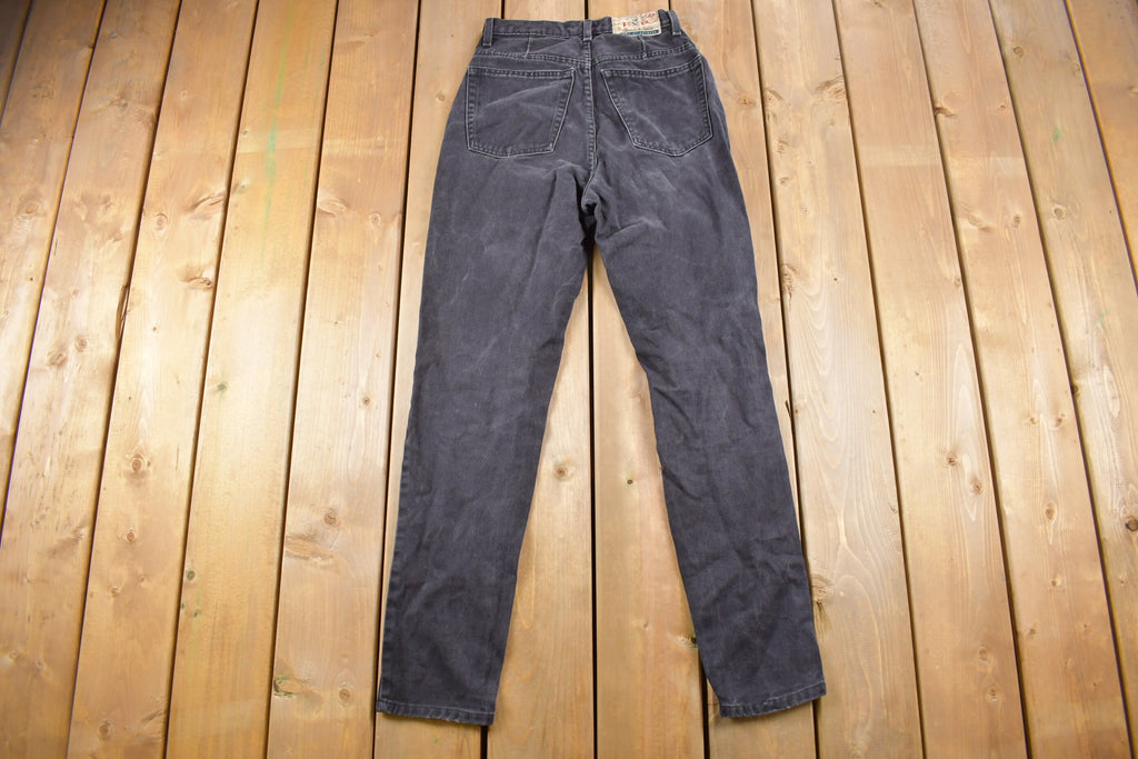 Vintage 1990s EXP Express High-Waisted Black Denim Jeans Size 32 x 31