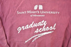 Vintage 1990s Saint Mary's University Graduate School Crewneck Made In USA