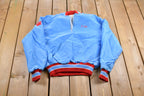Vintage 1990s DeLong North High Pom Pons Quarter Zip Bomber Jacket  Athleisure  Streetwear  Athletic Sportswear  Streetwear