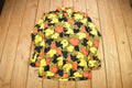 Vintage 1970s Bud Berna All Over Print Psychedelic Leaves Style Button-Up Shirt