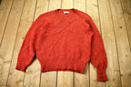Vintage 1980s Lobo By Pendleton 100% Virgin Wool Knitted Crewneck Sweater