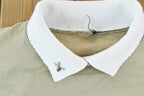 Vintage 1990s Winter Birds Cute Collared Embroidered Crewneck Sweater