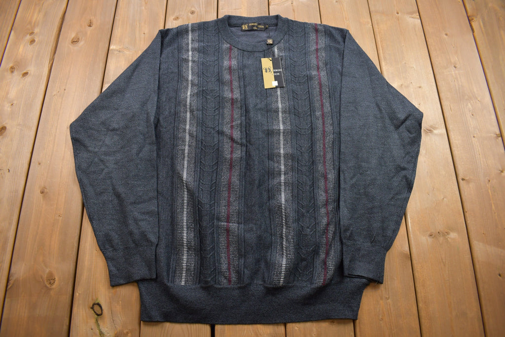 Vintage 1990s Bramd New Italian Knit Crewneck Sweater