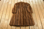 Vintage 1980s Mink Fur Coat Full Length Adult Large