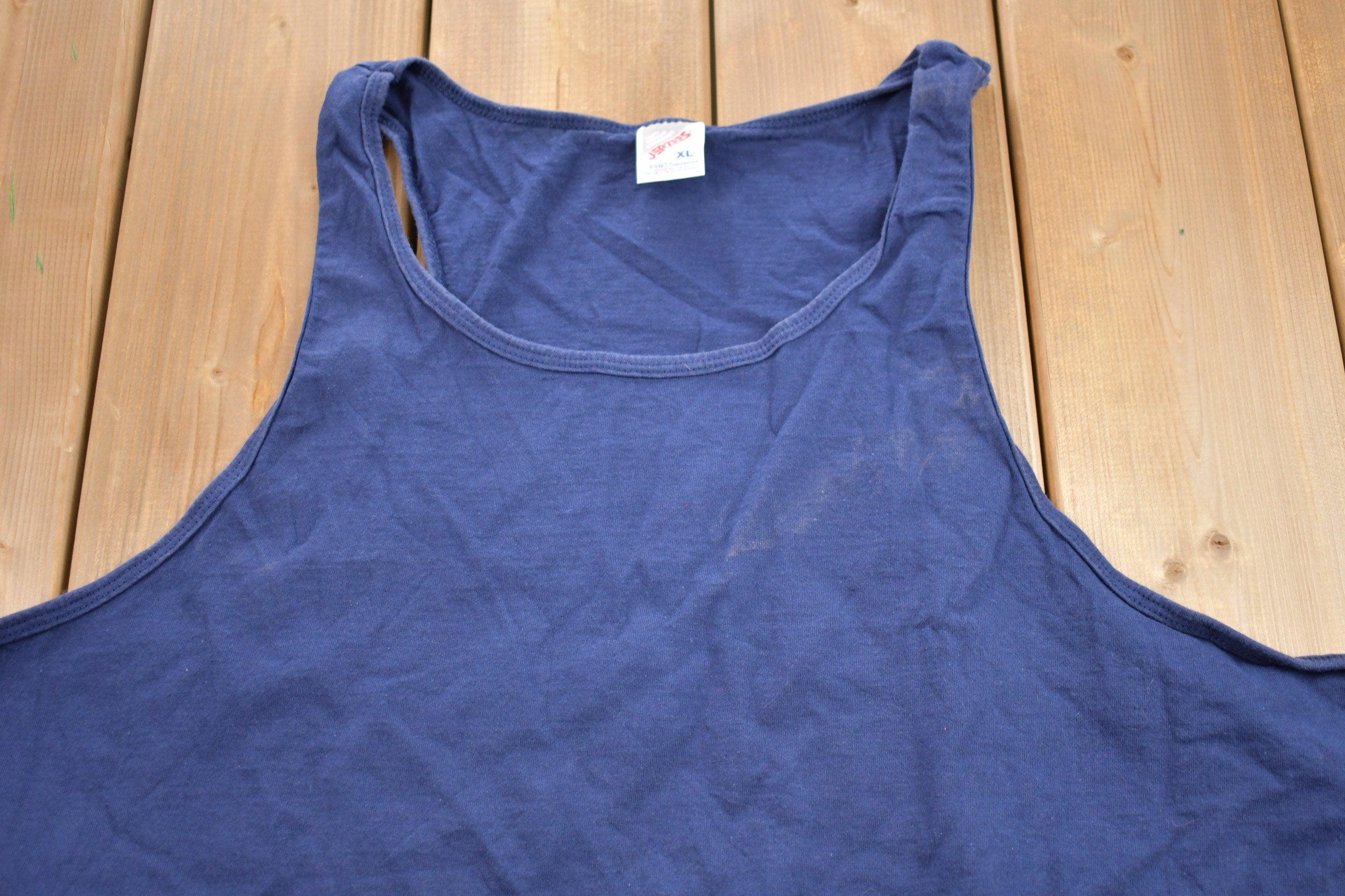 Vintage 1990s Jerzees Blank Tank Top  80s  90s  Streetwear  Retro Style  Tank Top  Muscle Shirt  Made In USA