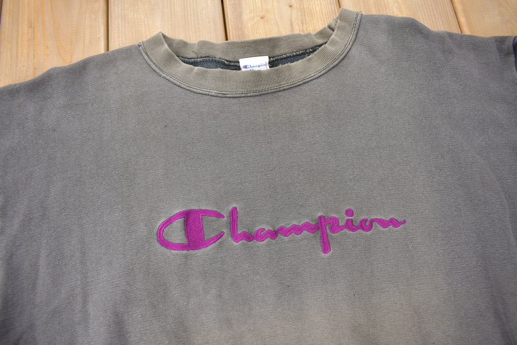 Vintage 1990s Champion Reverse Weave Embroidered Crewneck Sweatshirt