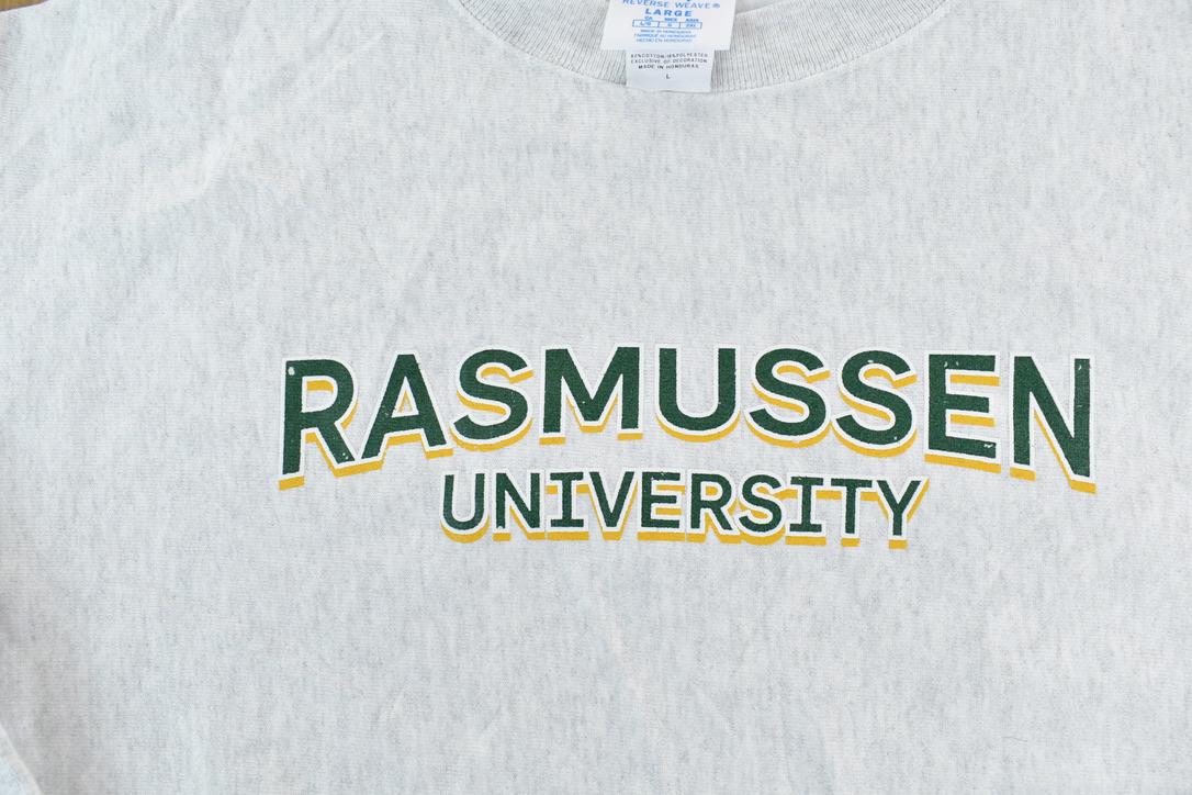 Vintage 1990s Rasmussen University Champion Reverse Weave Crewneck Sweatshirt