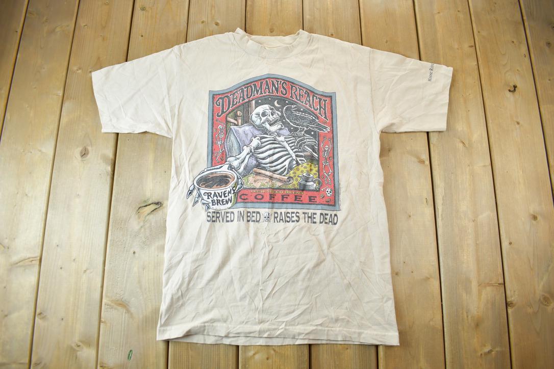 Vintage 1996 Ravens Brew Coffee Graphic T Shirt