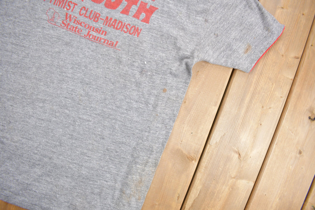 Vintage 1984 Optimist Run Layered T Shirt
