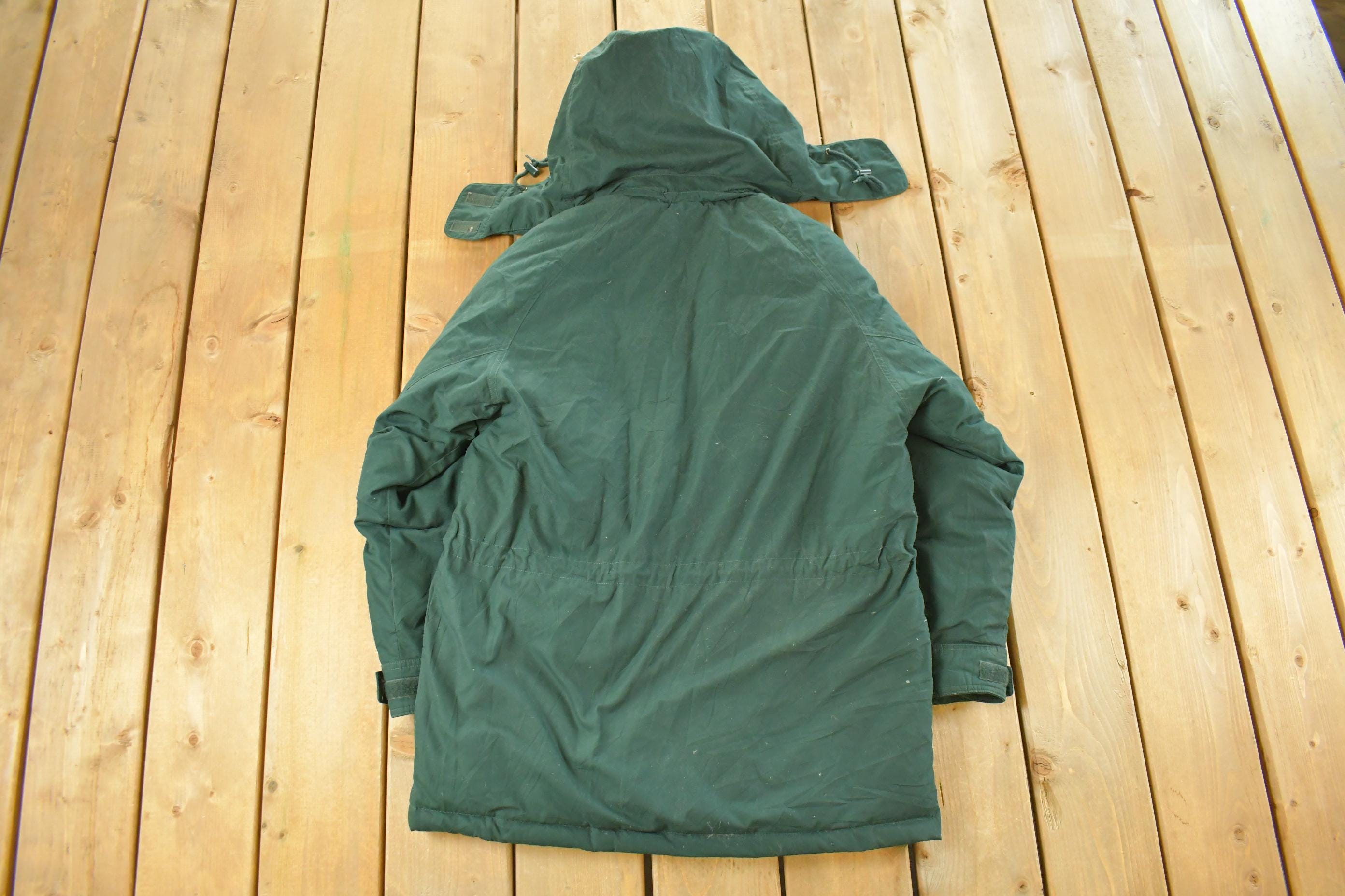 Vintage 1990s Eddie Bauer Down Hooded Jacket Women's Small