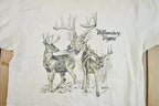 Vintage 1990s Williamsburg Virginia Big Buck Souvenir T-Shirt