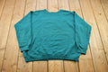 Vintage 1990s Blank Turquoise Crewneck Sweatshirt