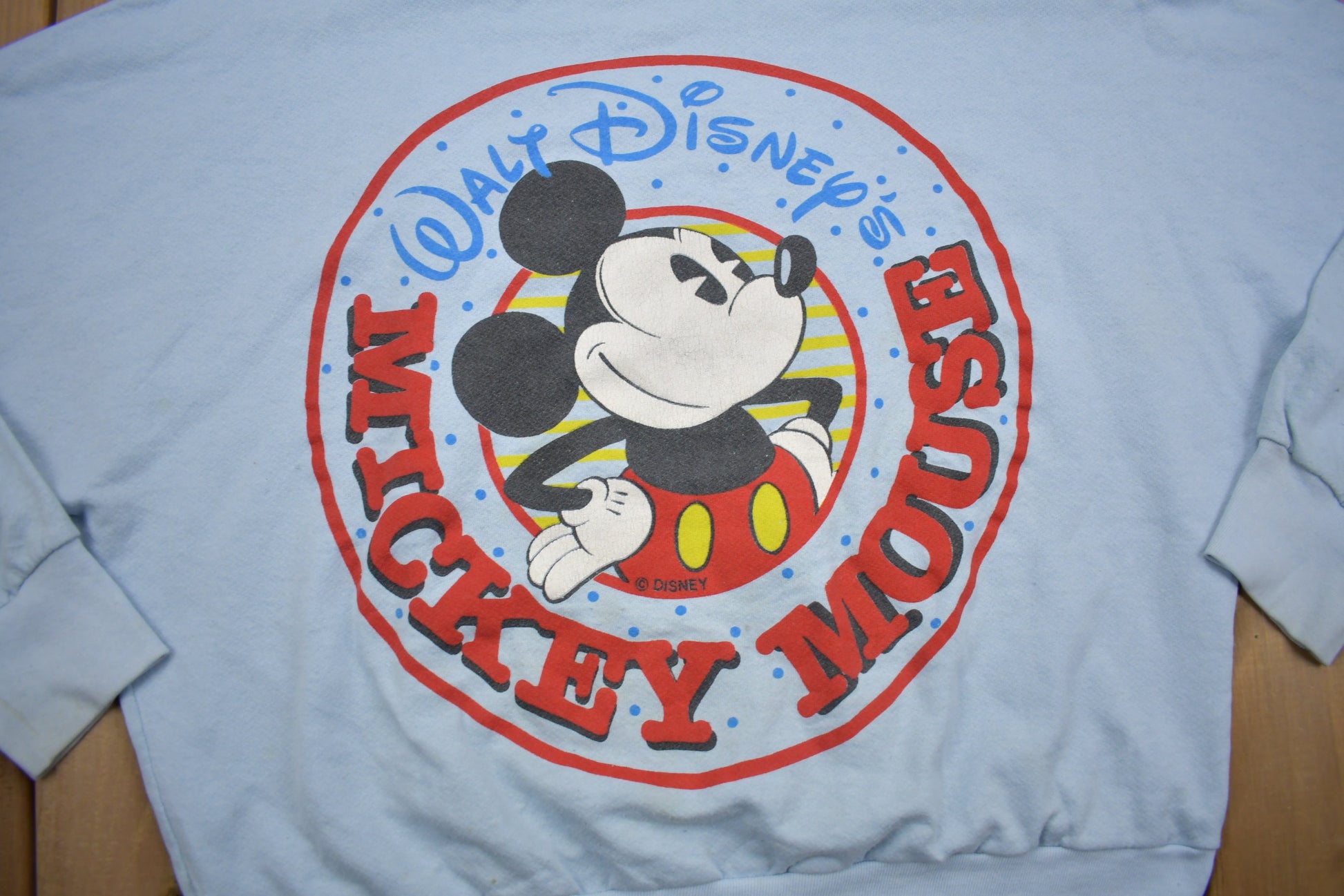 Vintage 1980s Walt Disney Mickey Mouse Crewneck / Made In USA / Vintage Sweatshirt / Sportswear / 80s Disney
