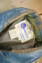 Vintage 1990s Avirex USA Genuine Leather Varsity Jacket