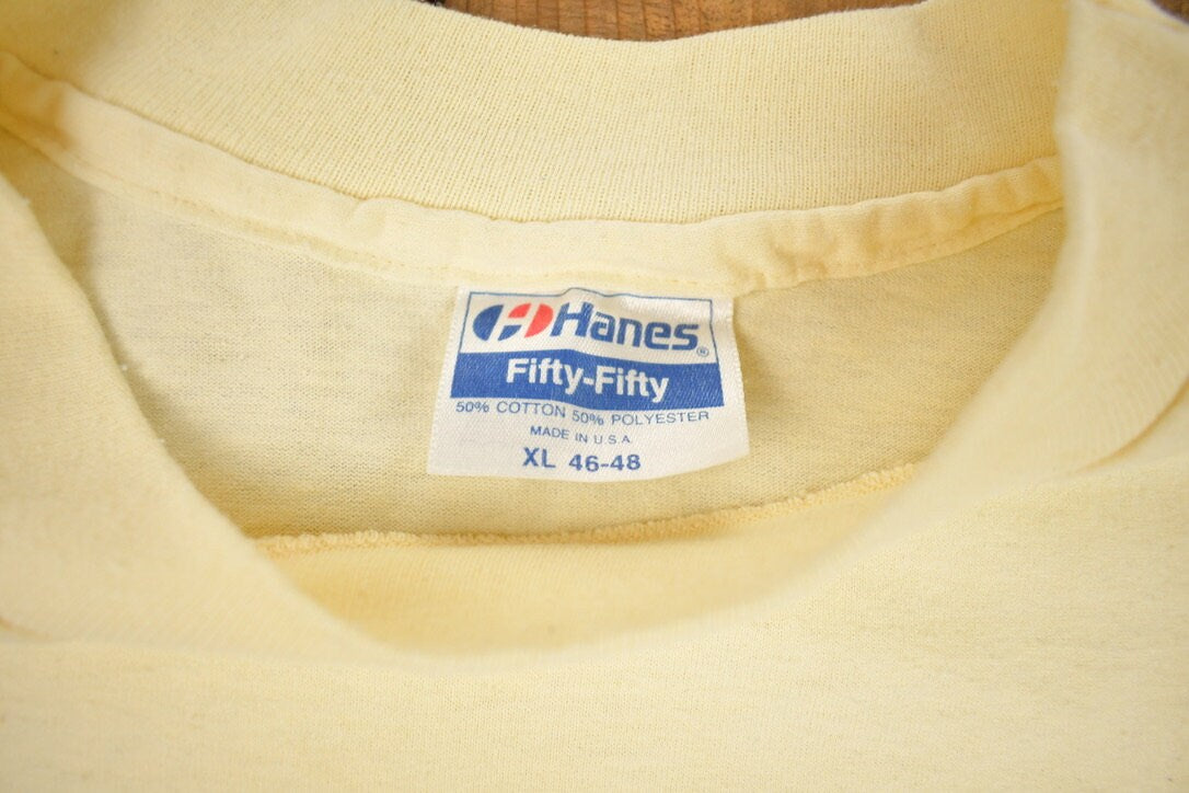 Vintage 1990s Crop Walking Graphic T Shirt
