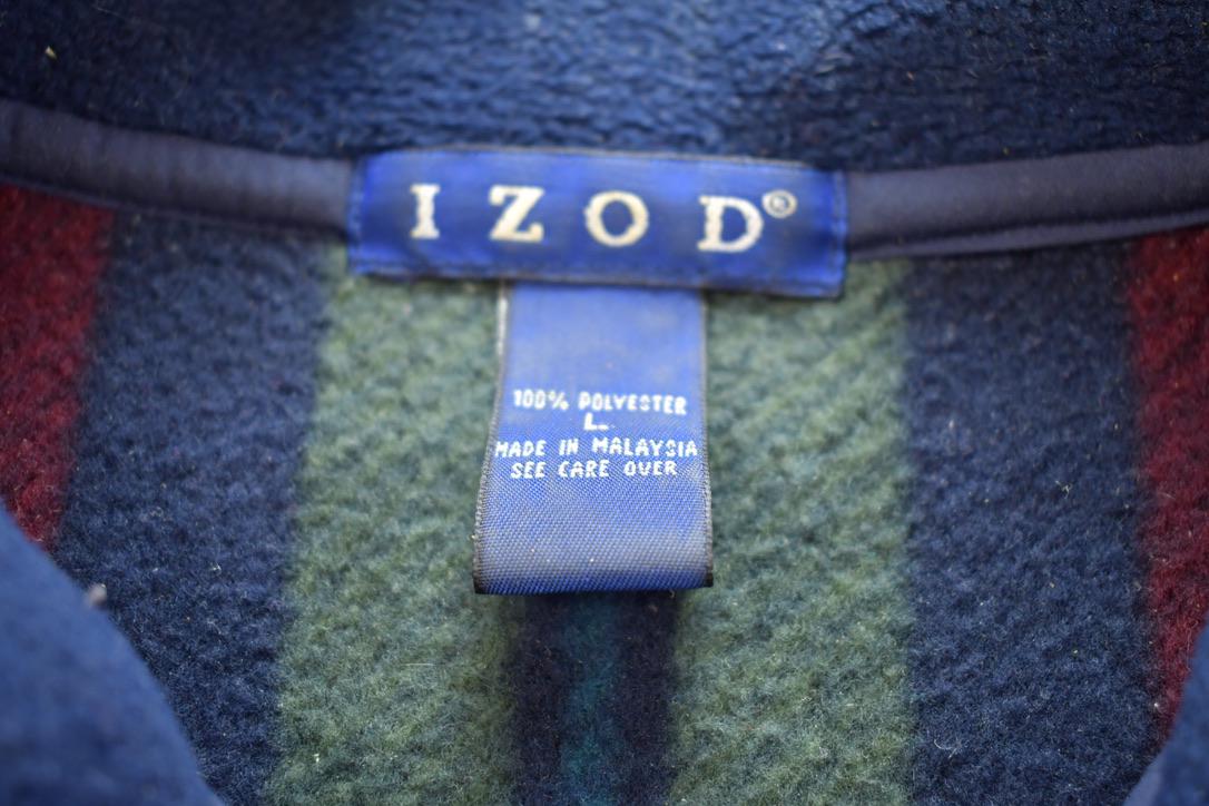 Vintage 1990s IZOD Quarter Button Up Long Sleeve Shirt