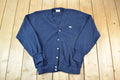 Vintage 1980s Izod Lacoste Knit Perfect Mild Distress Cardigan Sweater Made In USA