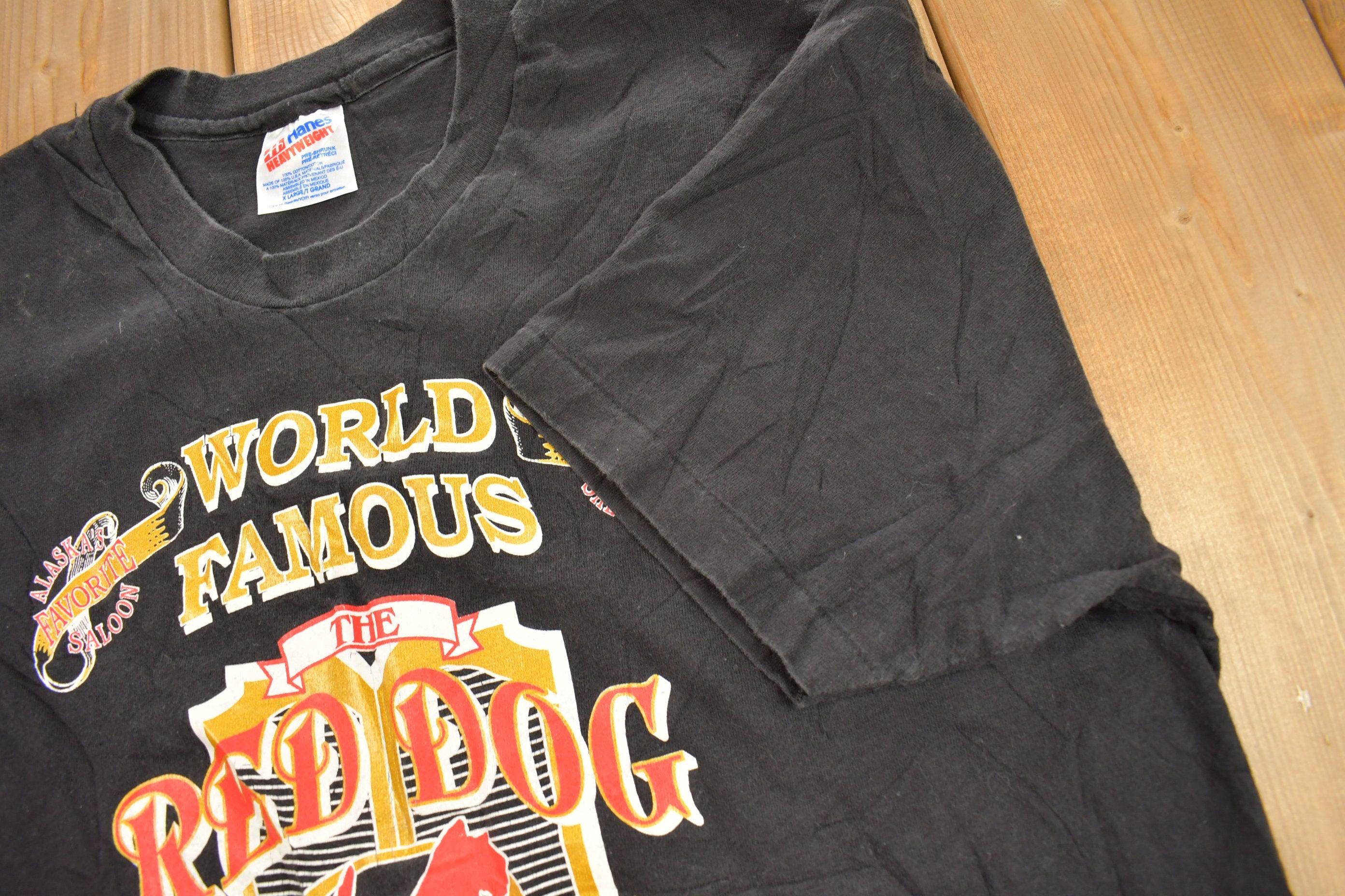 Vintage 1990s Juneau Alaska Red Dog Saloon Souvenir T Shirt