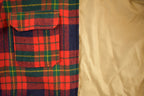 Vintage 1990s Plaid And Solid Beige Reversible Jacket