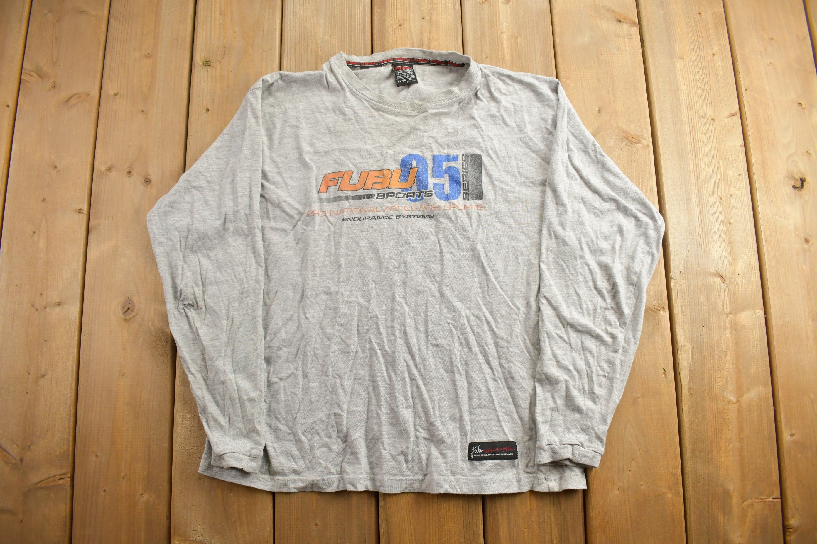 Vintage 1990s FUBU Sports Graphic Long Sleeve Shirt
