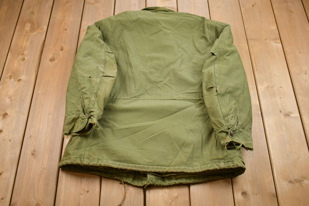 Vintage 1980s Army Military Field Jacket