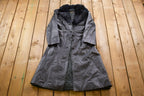 Vintage 1970s Genuine Leather Fur Collar Penny Lane Coat