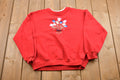 Vintage 1990 Bold Spirit Floral Embroidered Crewneck Sweatshirt