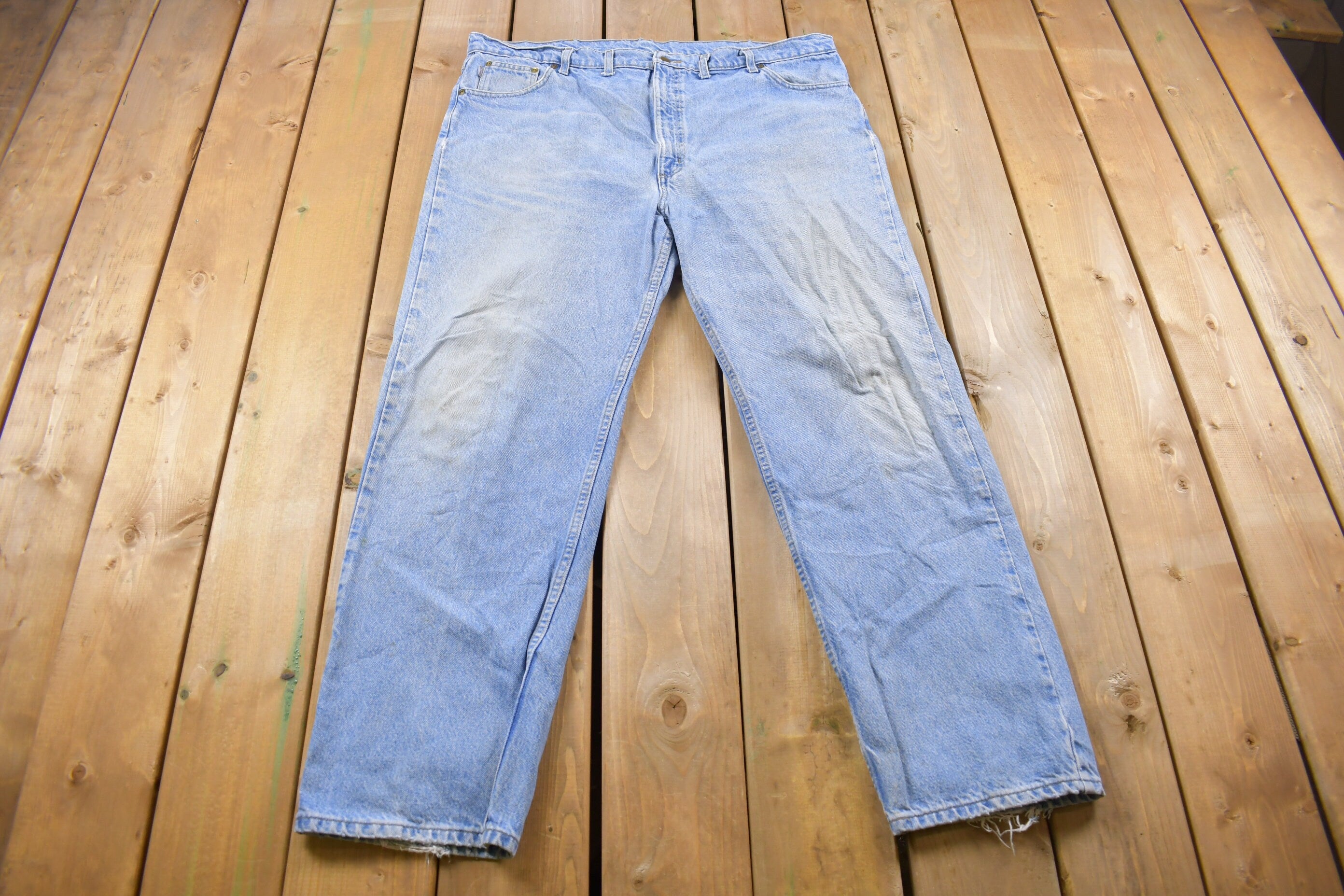 Vintage 1990s Carhartt White Patch Work Pants Size 44 x 32