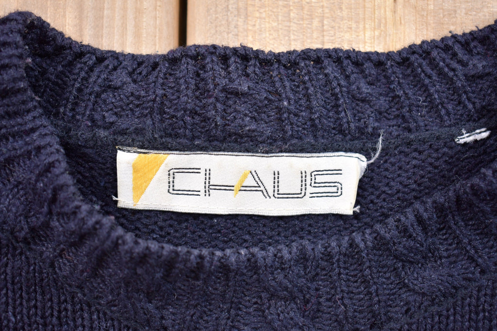 Vintage 1990s Chaus Abstract Print Knitted Sweater