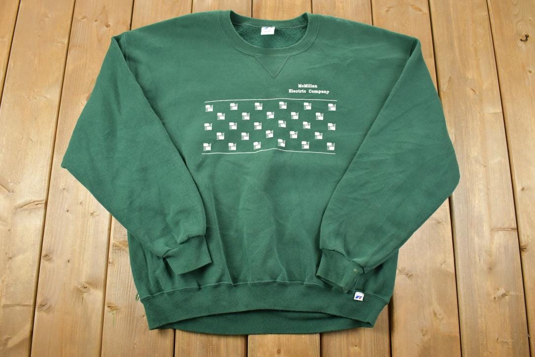 Vintage 1990s McMillan Electric Russell Athletics Crewneck Sweatshirt